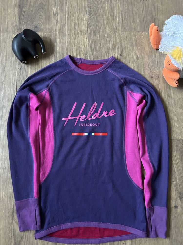 Bluzka koszulka Heldre Merino Wool dwustronna bielizna termiczna xs
