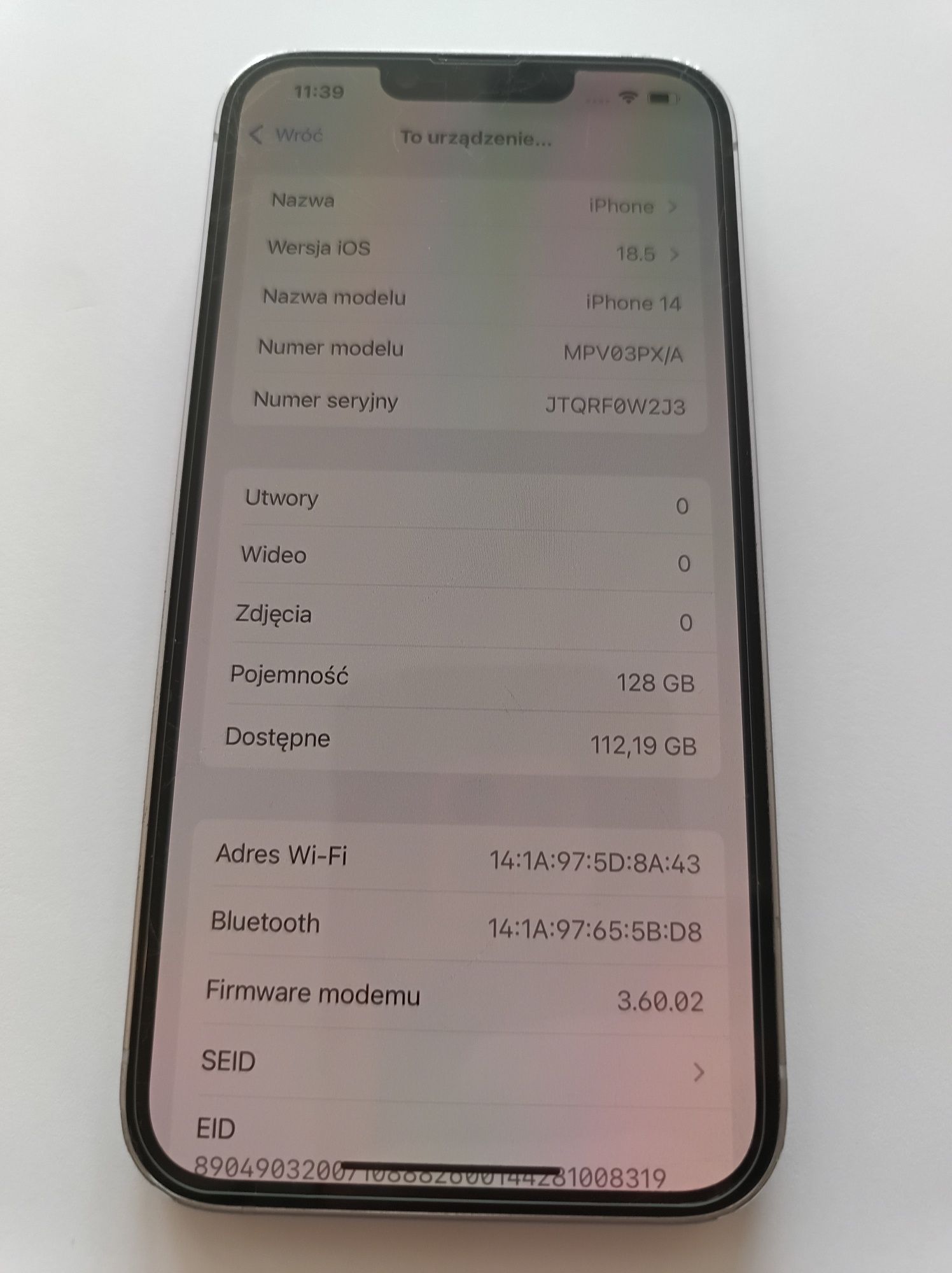 IPhone 14 128GB purple 89%kondycja Gwarancja 3 miesiące