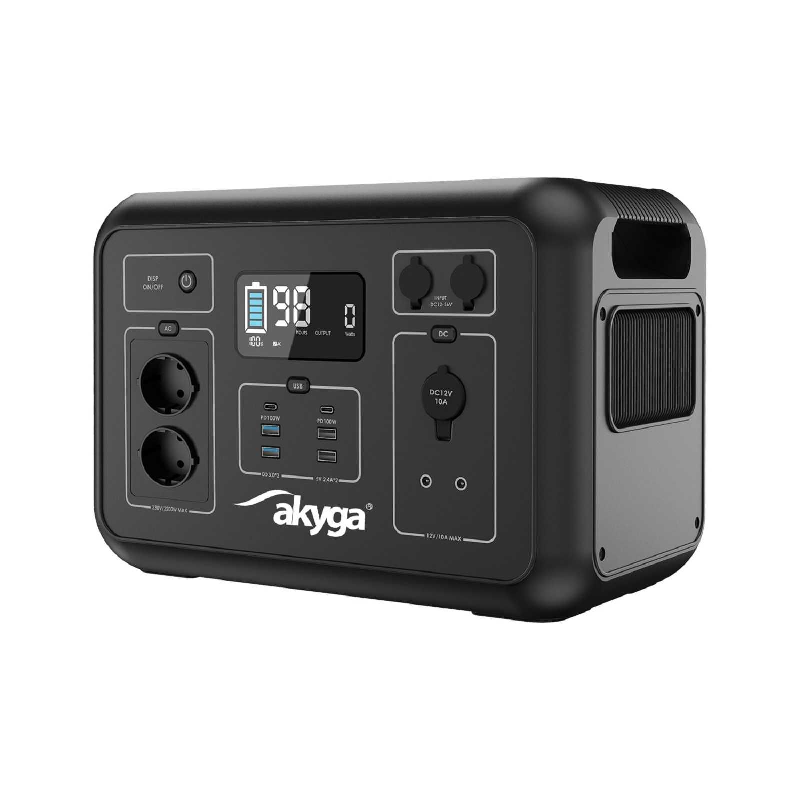 Зарядна станція Akyga AK-PS-03 2200W, электростанция 2131Втч