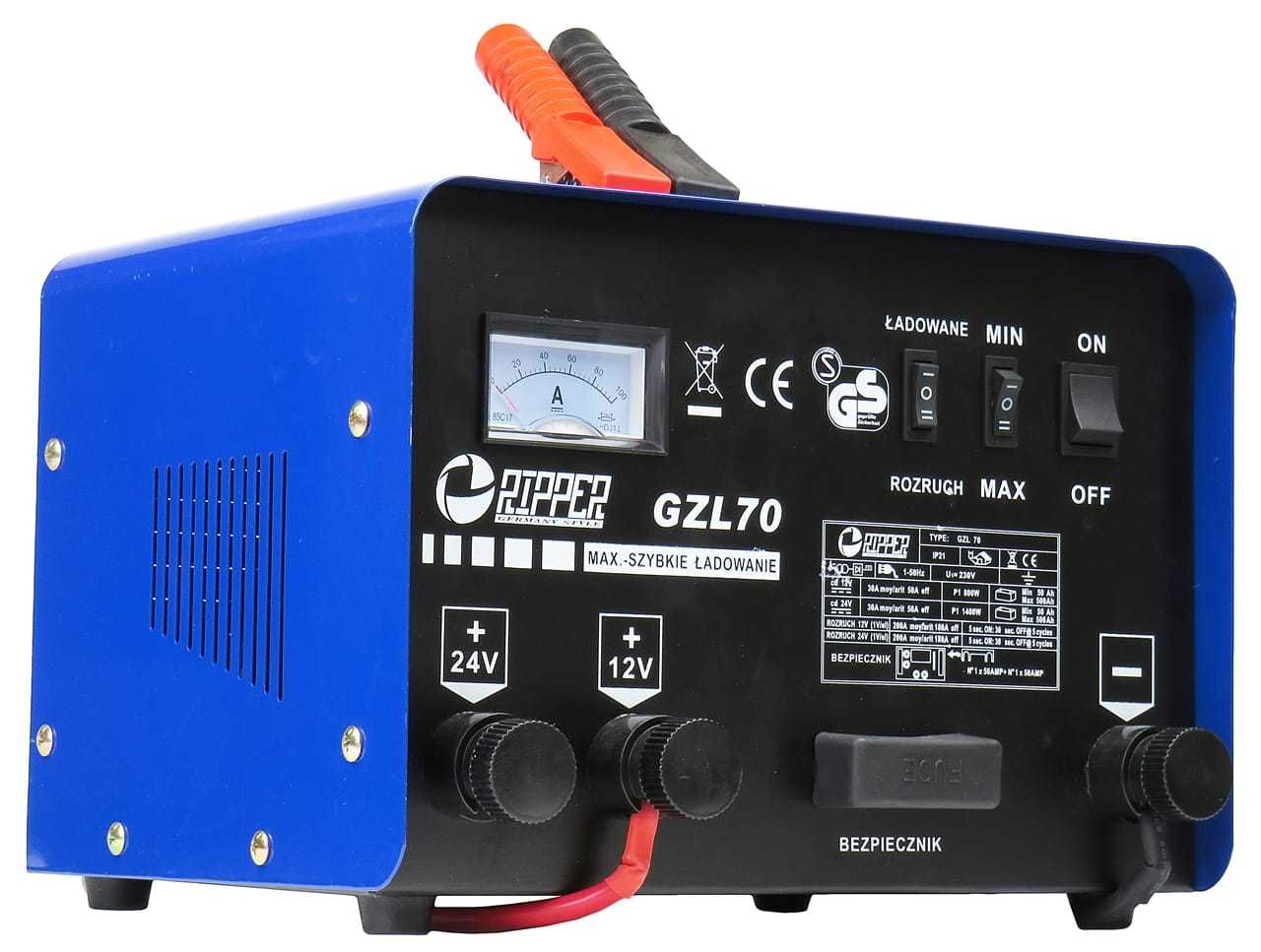 RIPPER Prostownik Z Rozruchem Do Akumulatorów 12/24v 250a M82508R