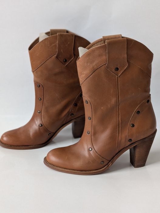 Bianko черевики / ковбойські чоботи,козаки,натуральна шкіра розмір 40