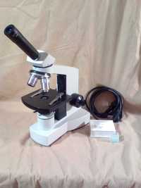 Mikroskop studencki Euromex XF okular 10x pzo Studar Motic szkiełka xe