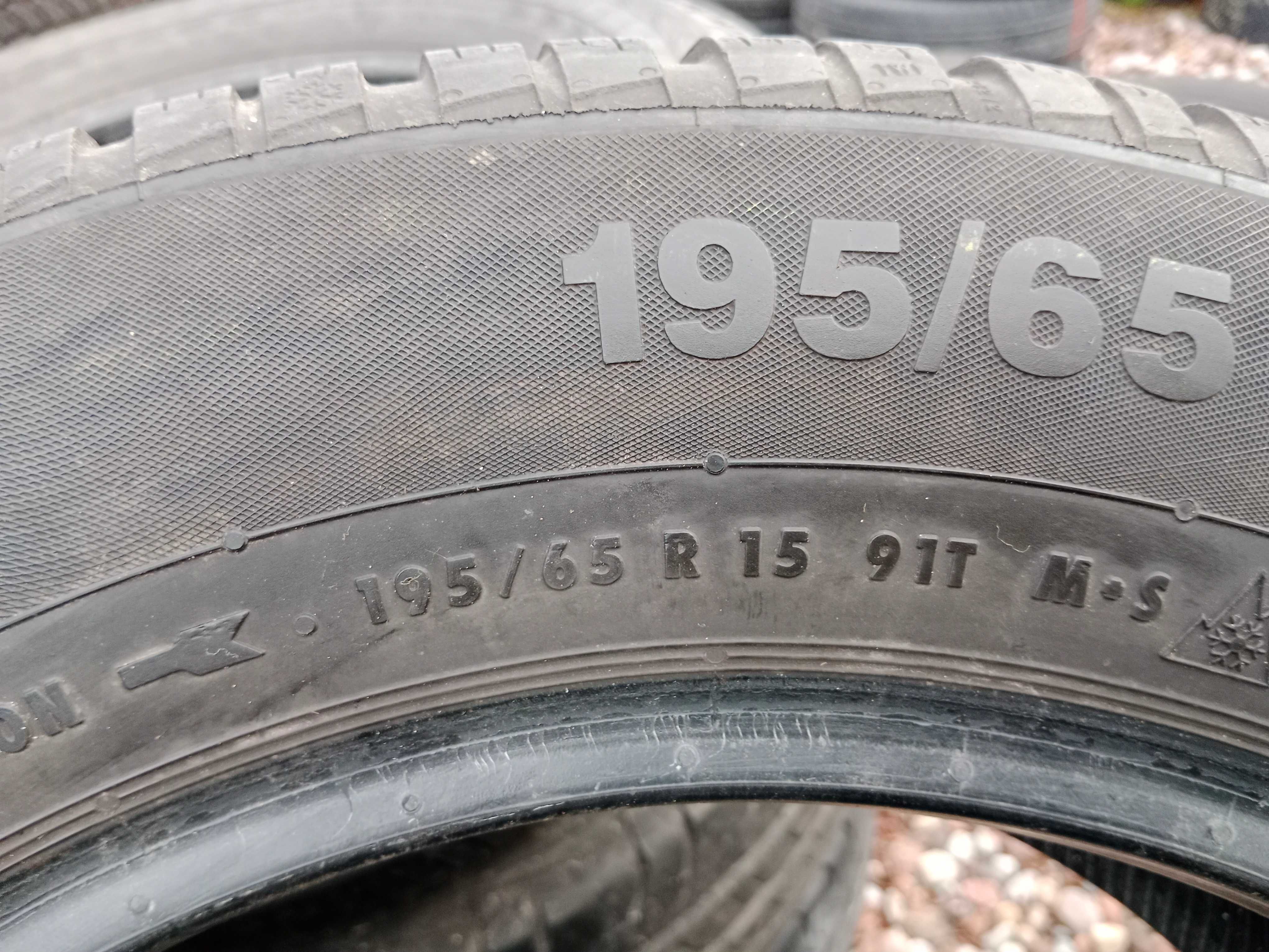 Opona używana zimowa 195/65R15 Conrinental ContiWinterContact TS830 1