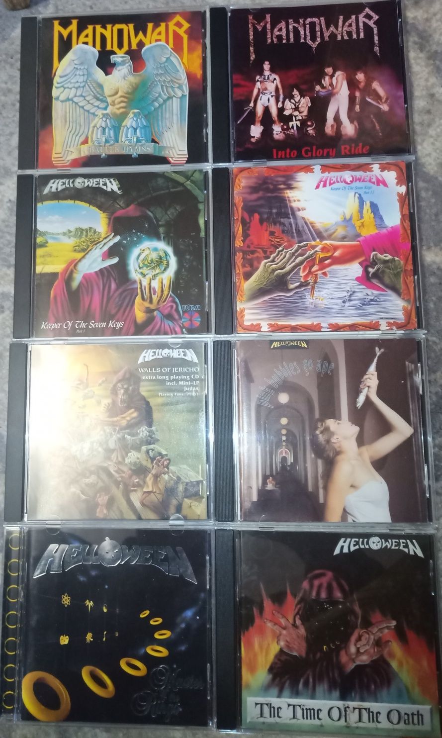 Manowar. Running Wild.Strangeways. Giant.Giuffria та інші . Фірмові CD