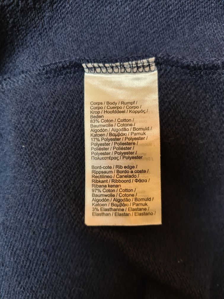 Granatowa bluza z kapturem Lacoste XL