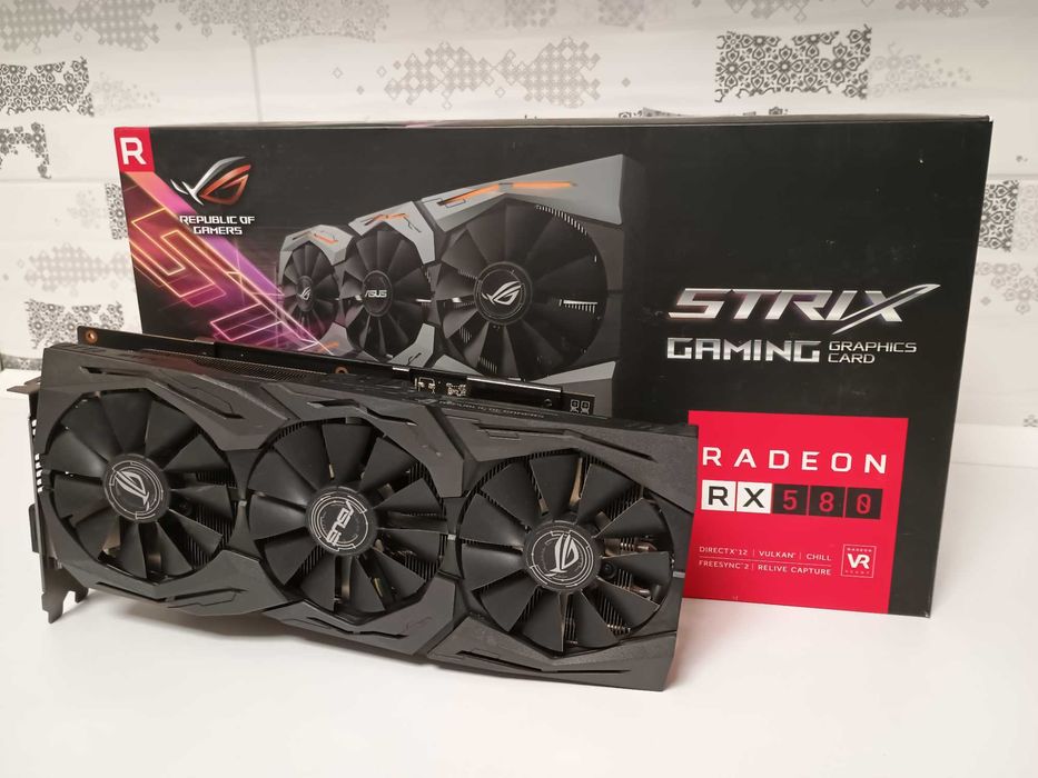 Відеокарта Asus ROG-STRIX-rx580-t8g-gaming