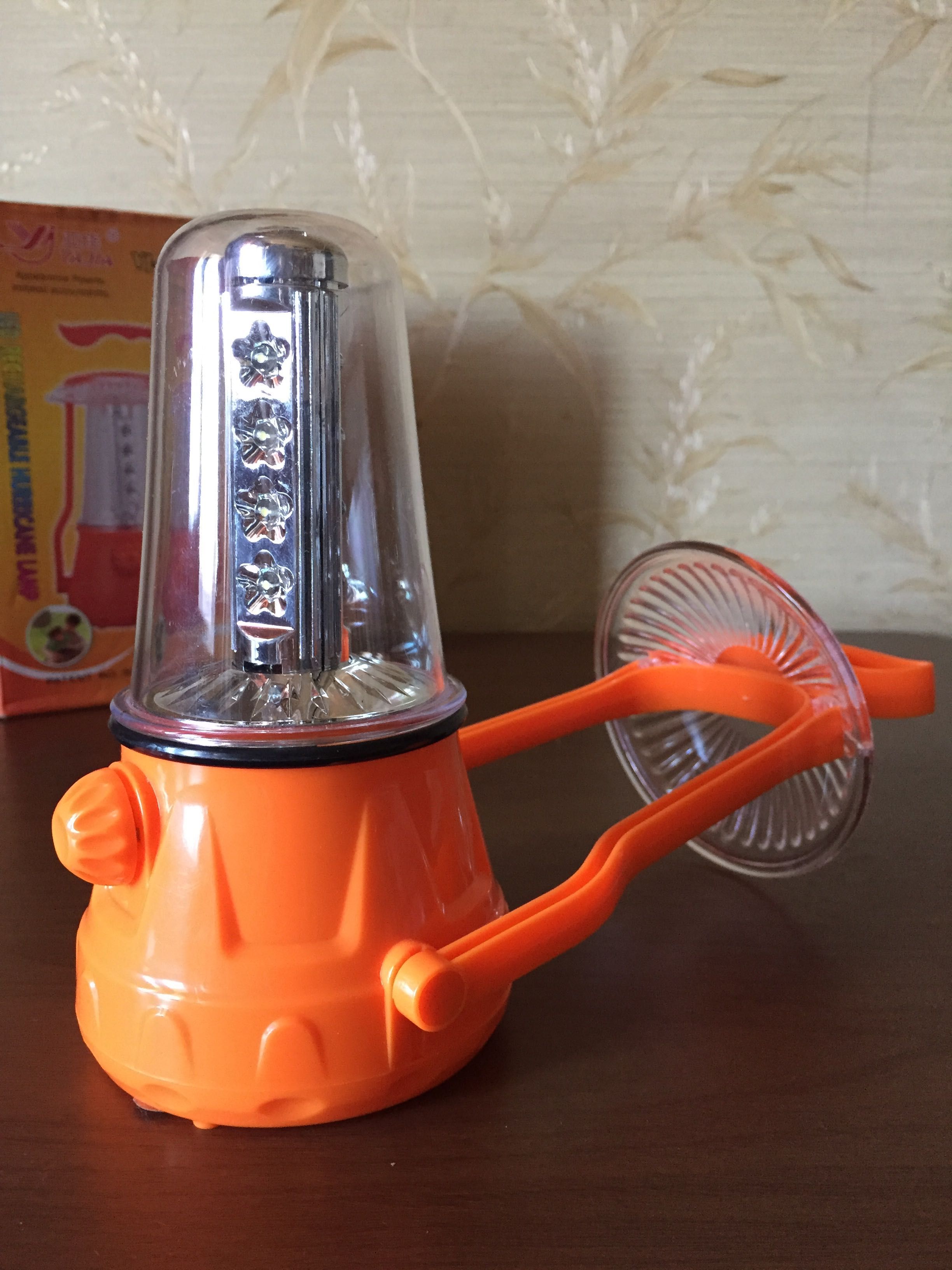 Светодиодная портативная лампа для кемпинга YJ-5830, оранжевая