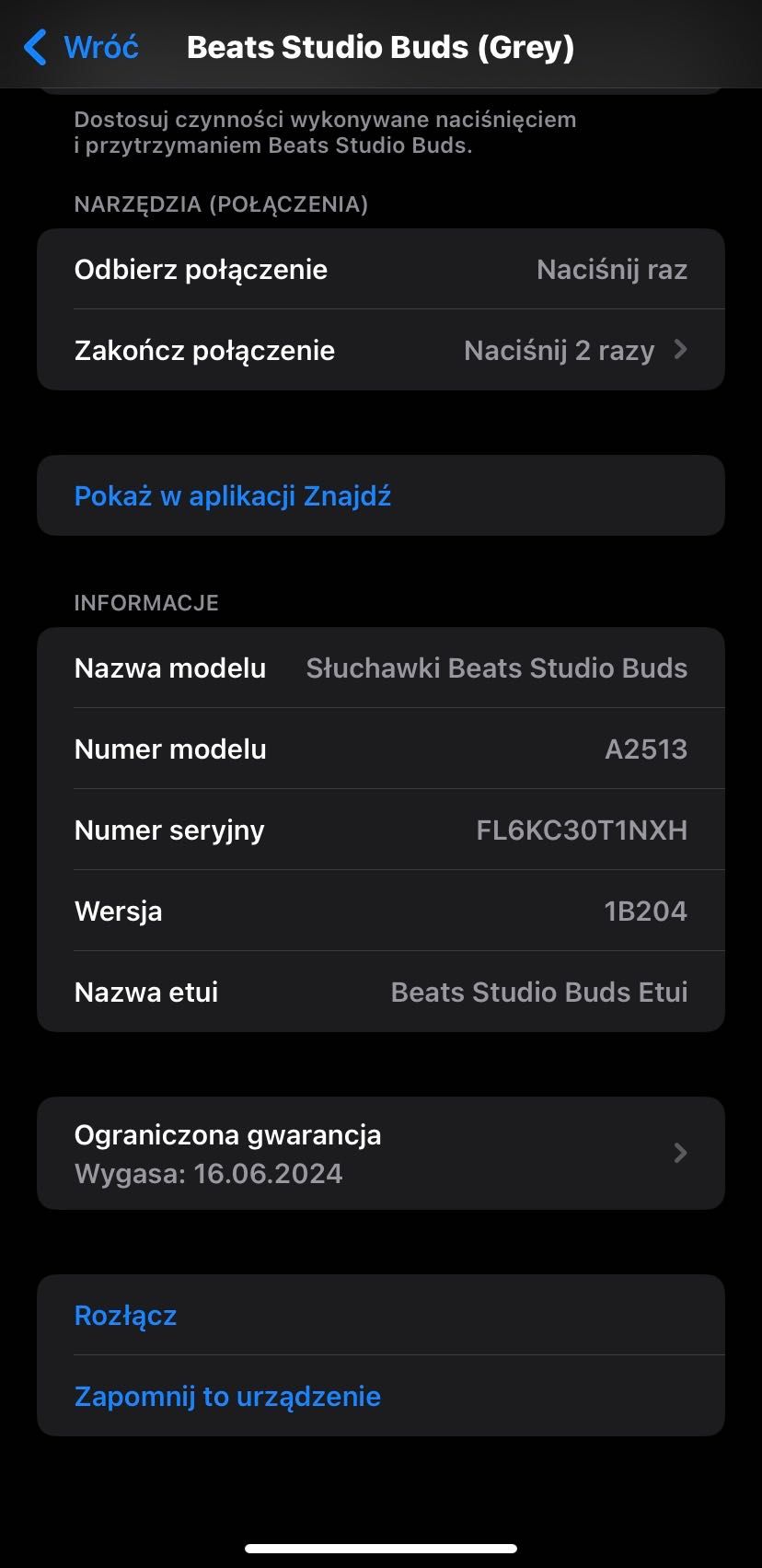 Świetne Słuchawki Apple Beats Studio Buds, 1 rok Gwarancji