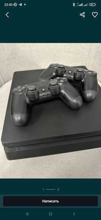 Playstation 4 Fat 500GB Black Глянец + доп. джойстик Б.У.