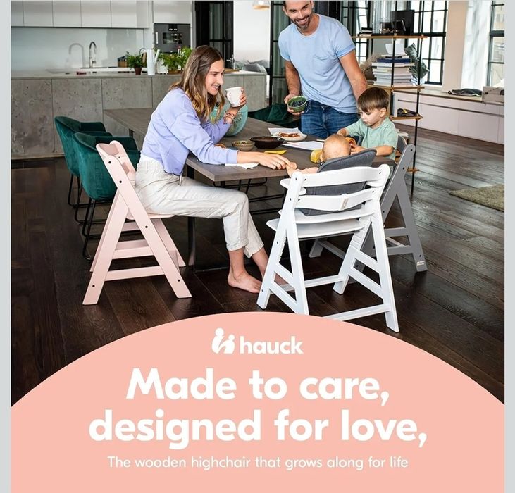 Hauck Alpha+ alpha plus Drewniane Krzesło jak stokke tripp trapp