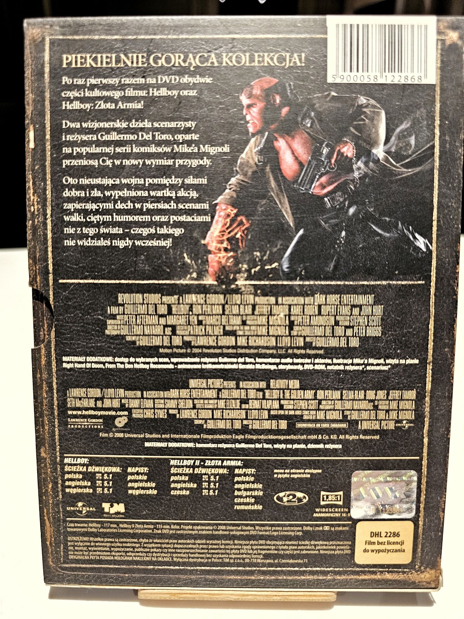 Kolekcja Hellboy + Hellboy złota armia PL box dvd