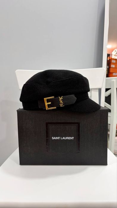 YSL кепка чорна тепла