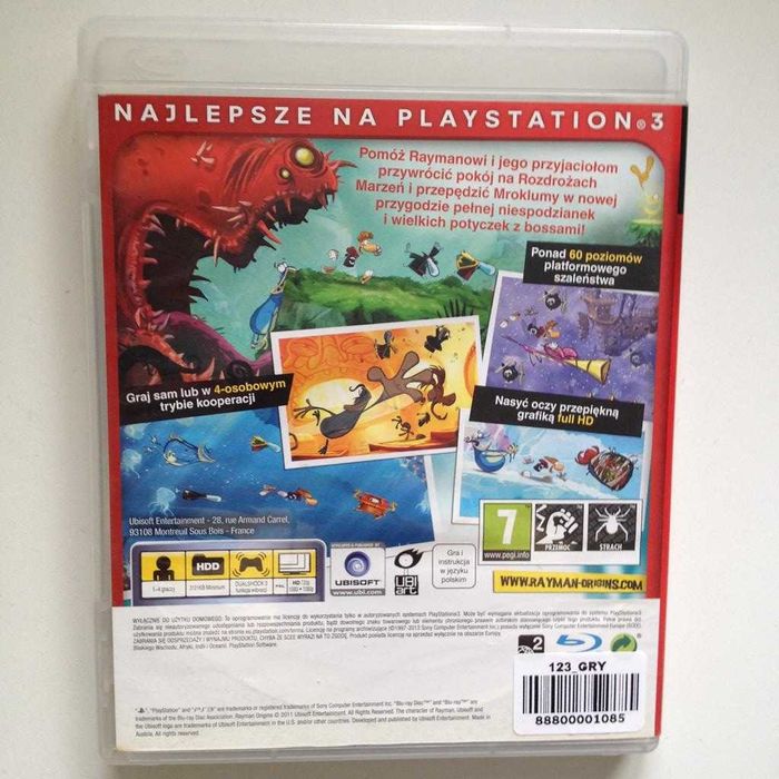 Rayman Origins PS3 PL Sklep W-wa Ursynów