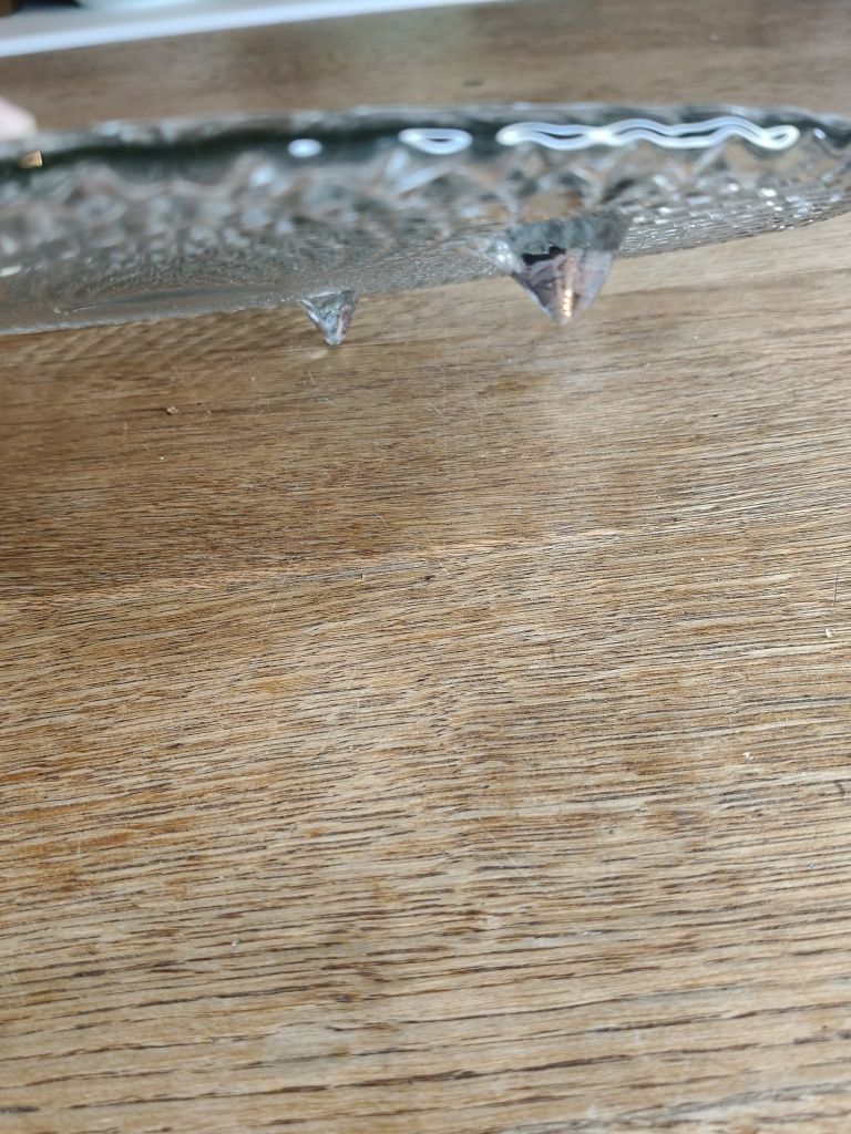 Stara duża patera na ciasto PRL 82