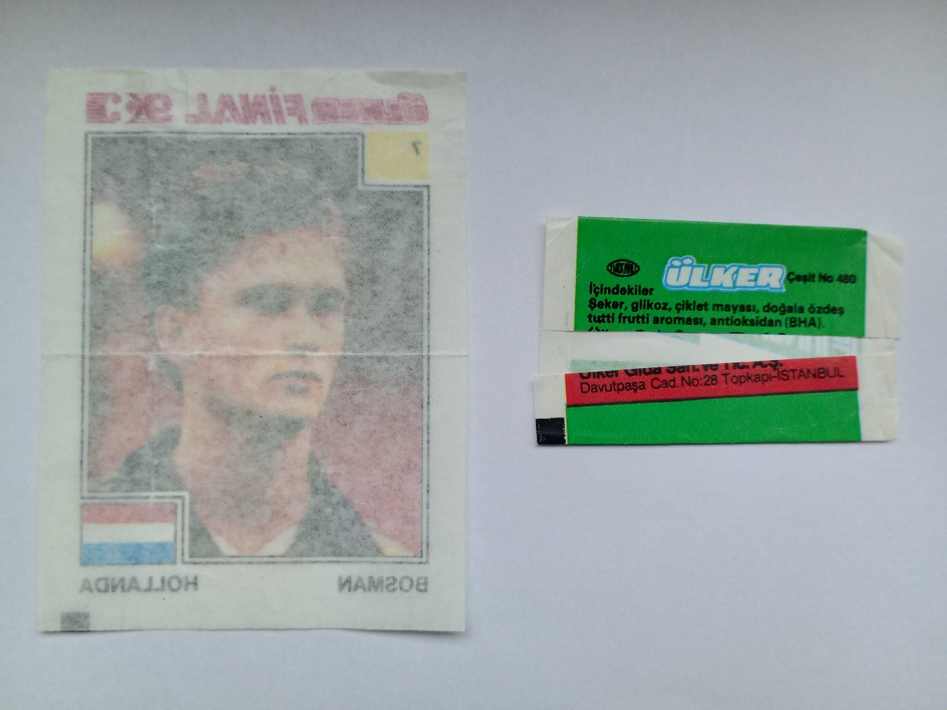 Obrazek Nr7 ULKER FINAL 90 z gumy do żucia z owijką Lata 90 PRL UNIKAT
