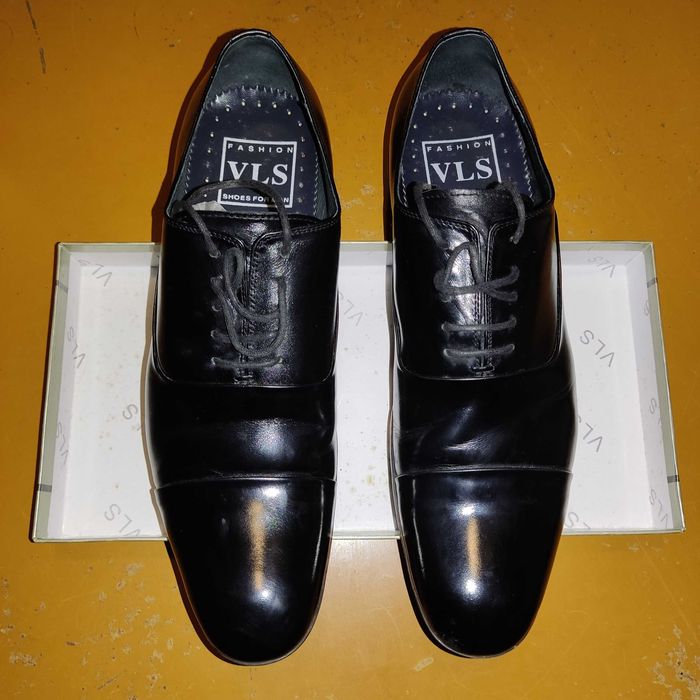 Оксфорди чоловічі, лакована шкіра