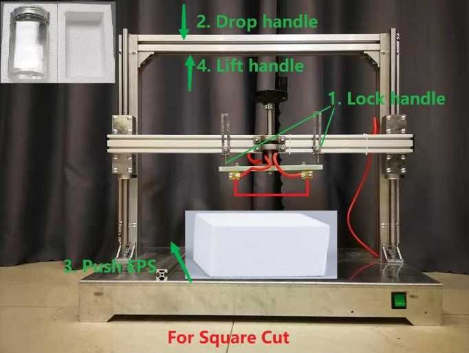 Maszyna gorący pręt do wycinania kształtów otworów w styropianie