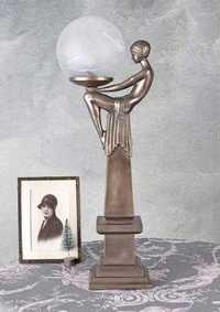 Lampa Figura Kobiety Max Le Verrier Art Deco