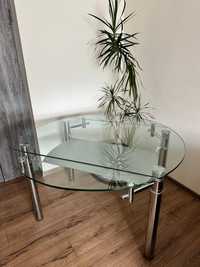 Круглий скляний обідній стіл | Круглый стеклянный обеденный стол