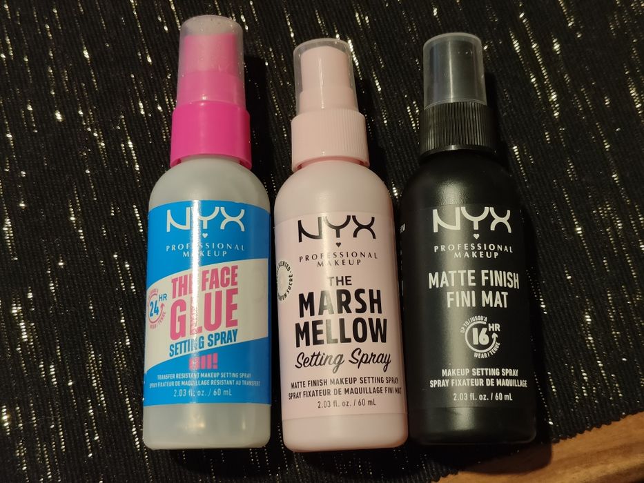 Zestaw utrwalaczy do twarzy NYX (3szt)