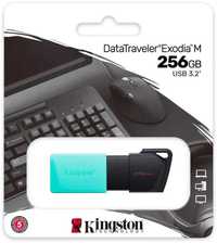 Флешка USB3.2 флешь накопитель 256Gb Kingston DataTraveler Exodia M