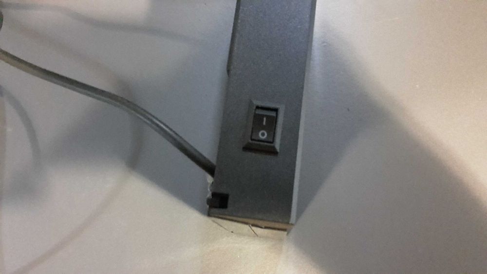 cassete vhs iluminária