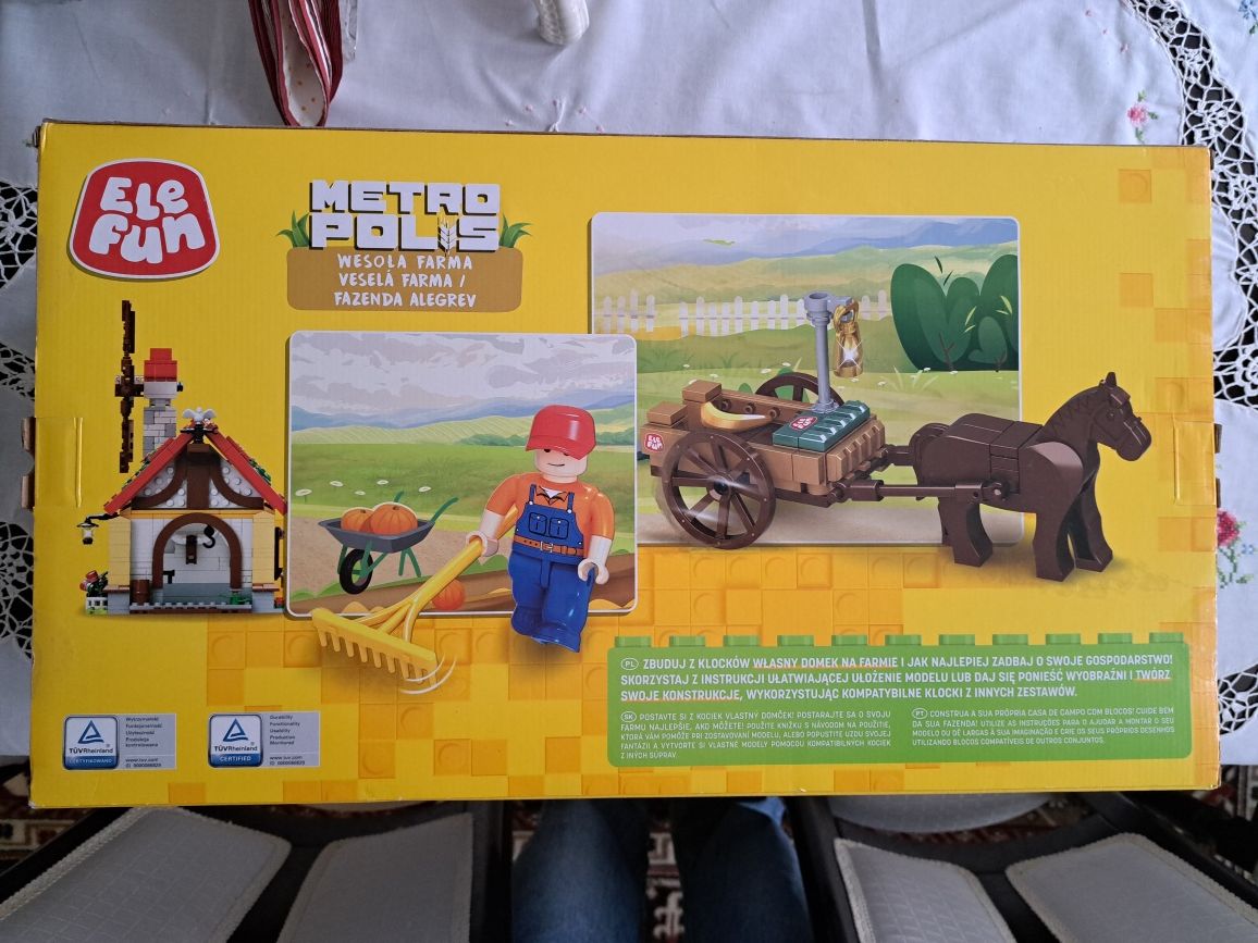 Nowe Klocki Elefun Metropolis WESOŁA FARMA 848 elementów