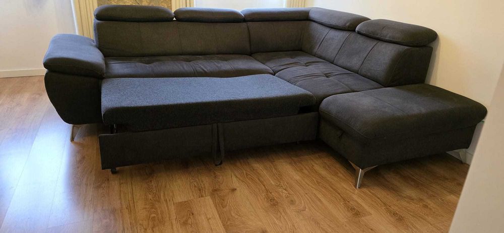 Sofá-cama 220x260cm com arrumação – ótimo estado!