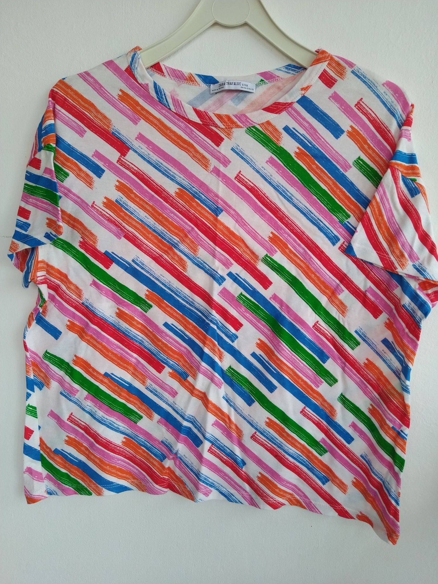 T-shirt às riscas - Zara Trafaluc - Tamanho S