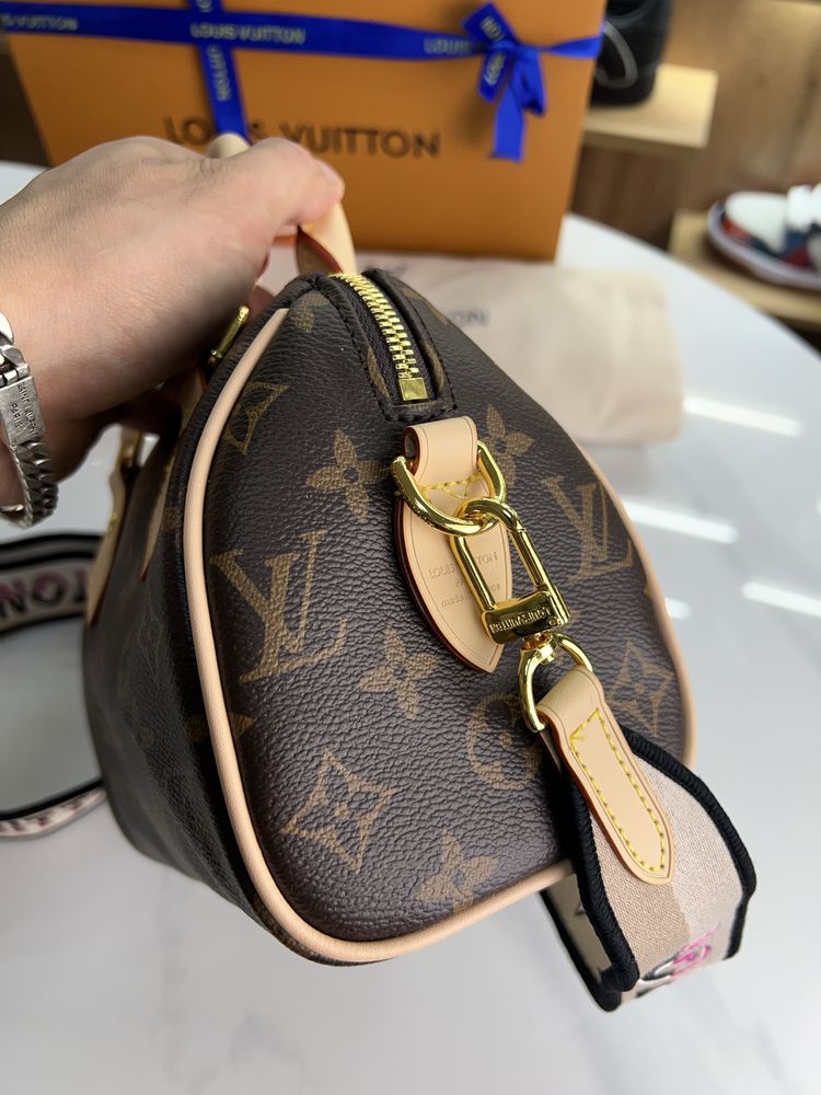 Сумка Шкіряна Жіноча Louis Vuitton Speedy LV brown