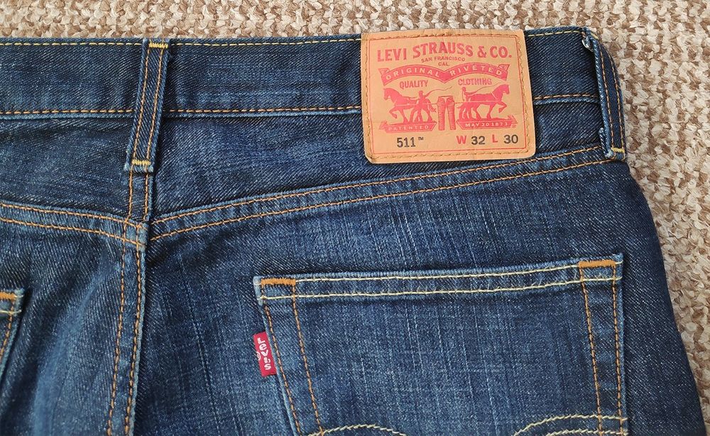 Levi's 511 джинсы slim fit оригинал W34 L30
