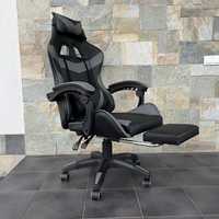 Компьютерное кресло Черно-серый кресло игровое, кресло геймерское