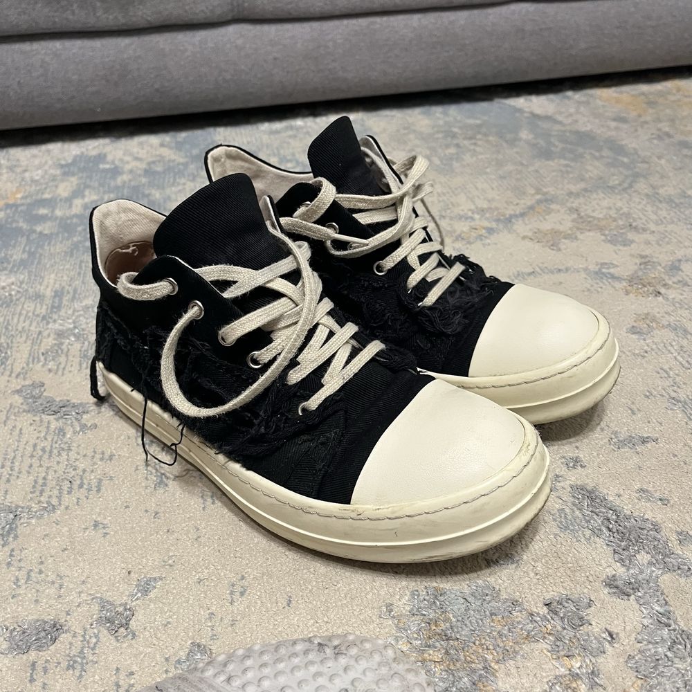 Rick Owens  DRKSHDW ramones slashed 42it / 26.5-27cm