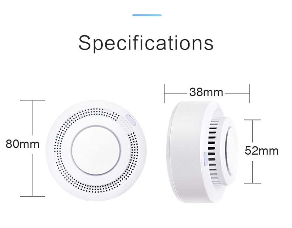 Sensor Fumo WiFi Inteligente * Tuya SmartLife * Alarme Incêndio *Alexa