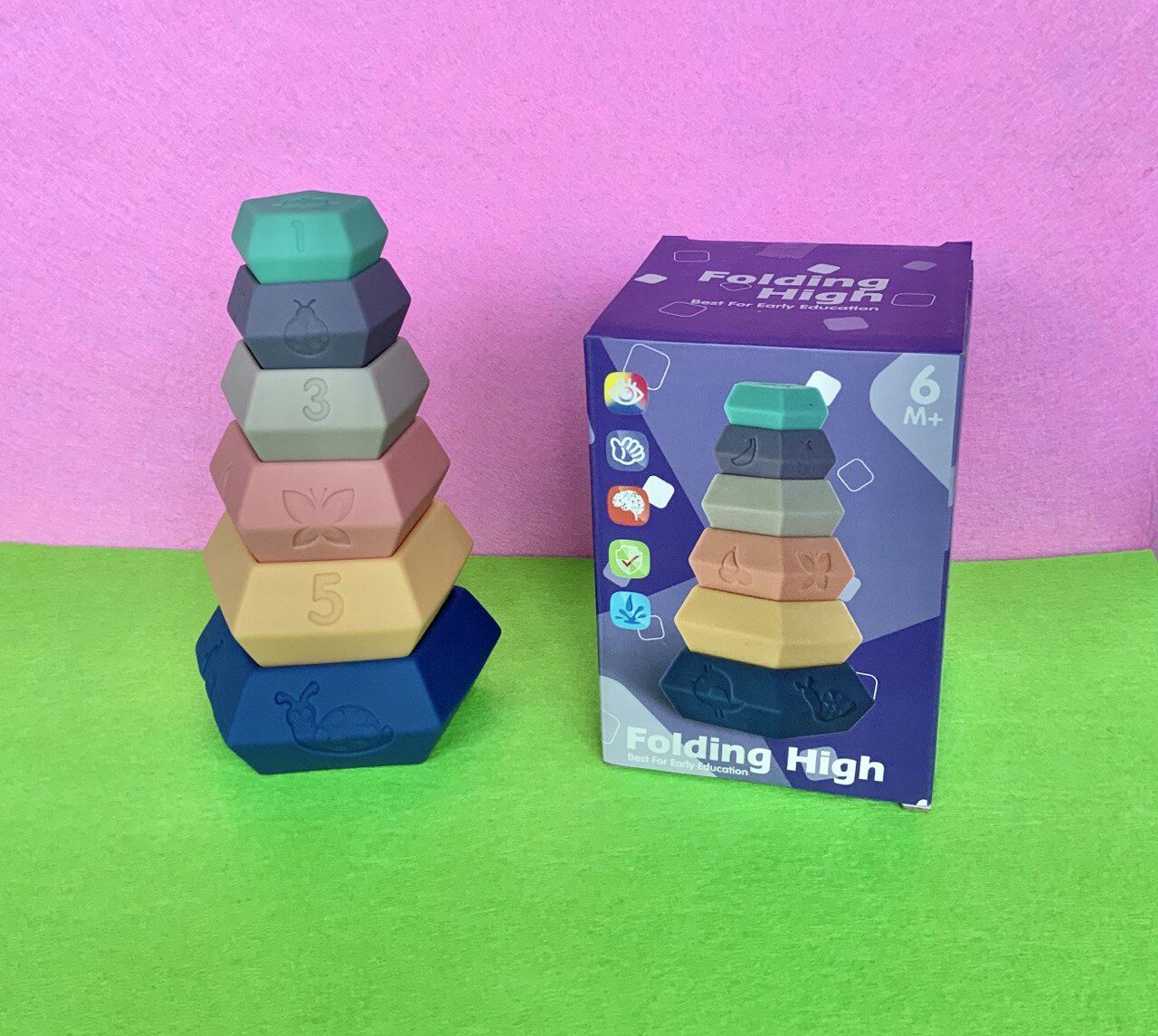 Сенсорні кубики/сенсорна пірамідка/м'ячики/іграшки для купання/кубики/