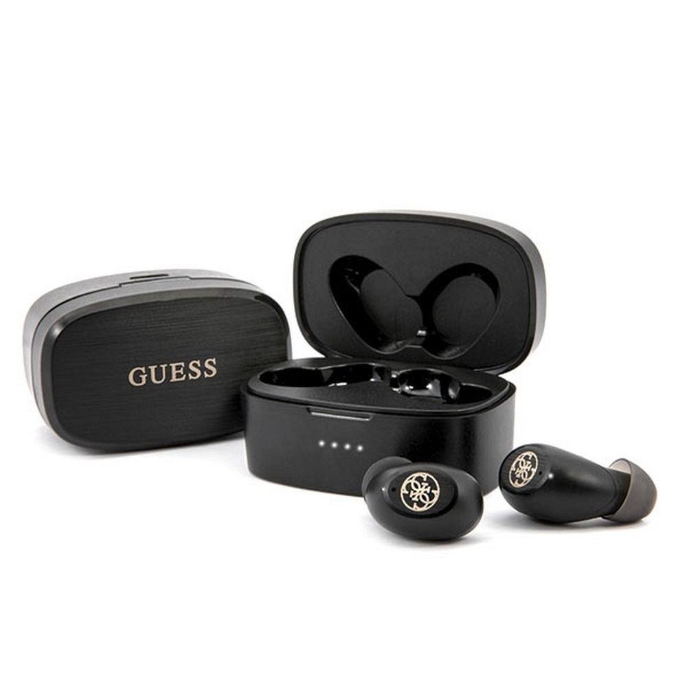GUESS słuchawki bluetooth TWS + stacja dokująca GUTWSJL4GBK czarne