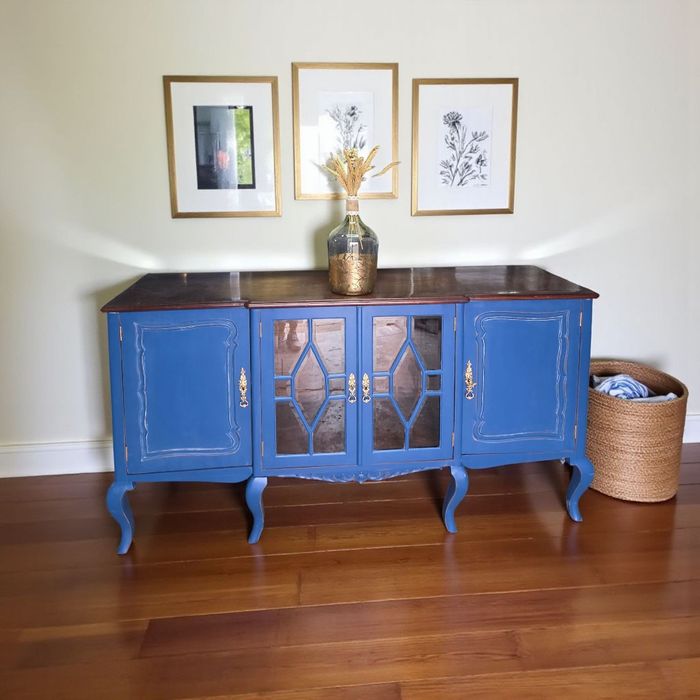 Aparador Queen Anne Azul