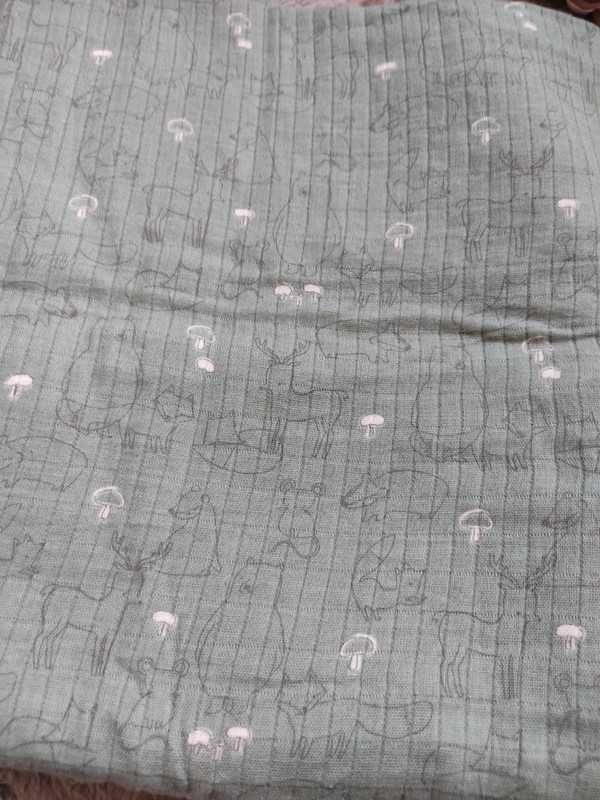 Nowy tetrowy koc kocyk narzutka duża pielucha 120 x 120 cm Primark