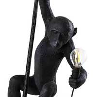 Lampa ścienna MONKEY HANGING - RIGHT czarny