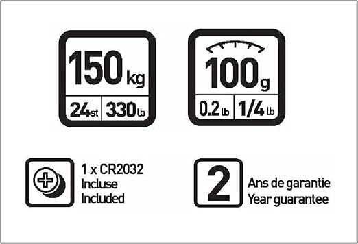 TERRAILLON TP1000 Cyfrowa waga łazienkowa do 150kg