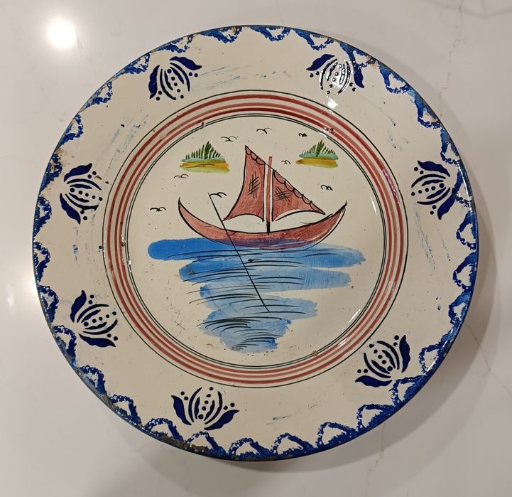 Antigo prato em faiança 3