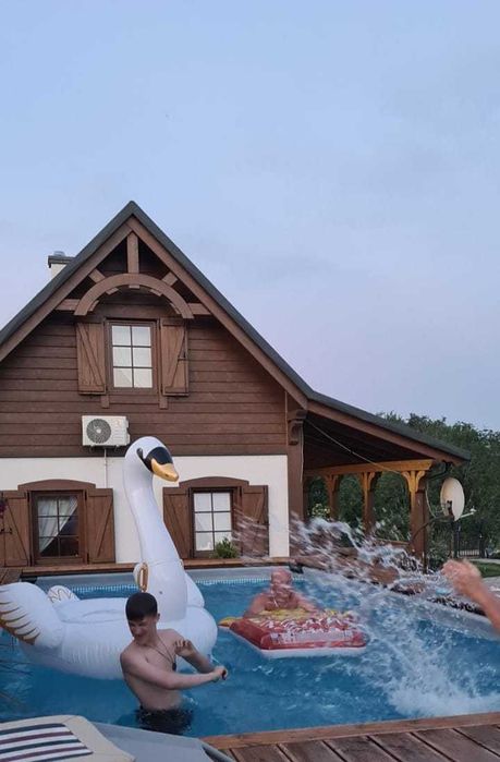Domek ,posesja  na wyłączność na Kaszubach+ basen, bania, sauna