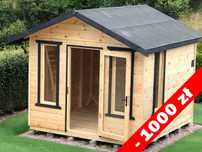 Domek drewniany,narzędziowy,gospodarczy,ogrodowy,magazyn,3x3m+2m taras