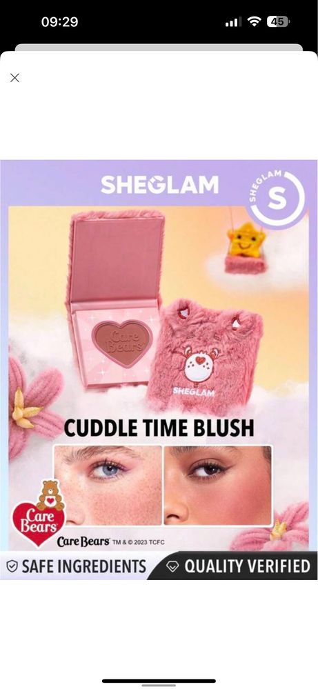Високопігментовані румʼяна в пухнастій упаковці SHEGLAM sheglam Shegla