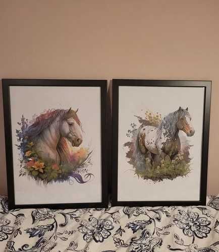 Plakat A3 do pokoju dziecięcego - konie, koń, plakat z koniem, plakaty