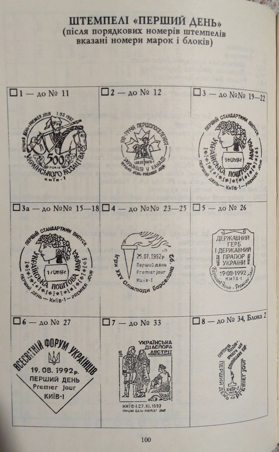 Каталог поштових марок України. 1997