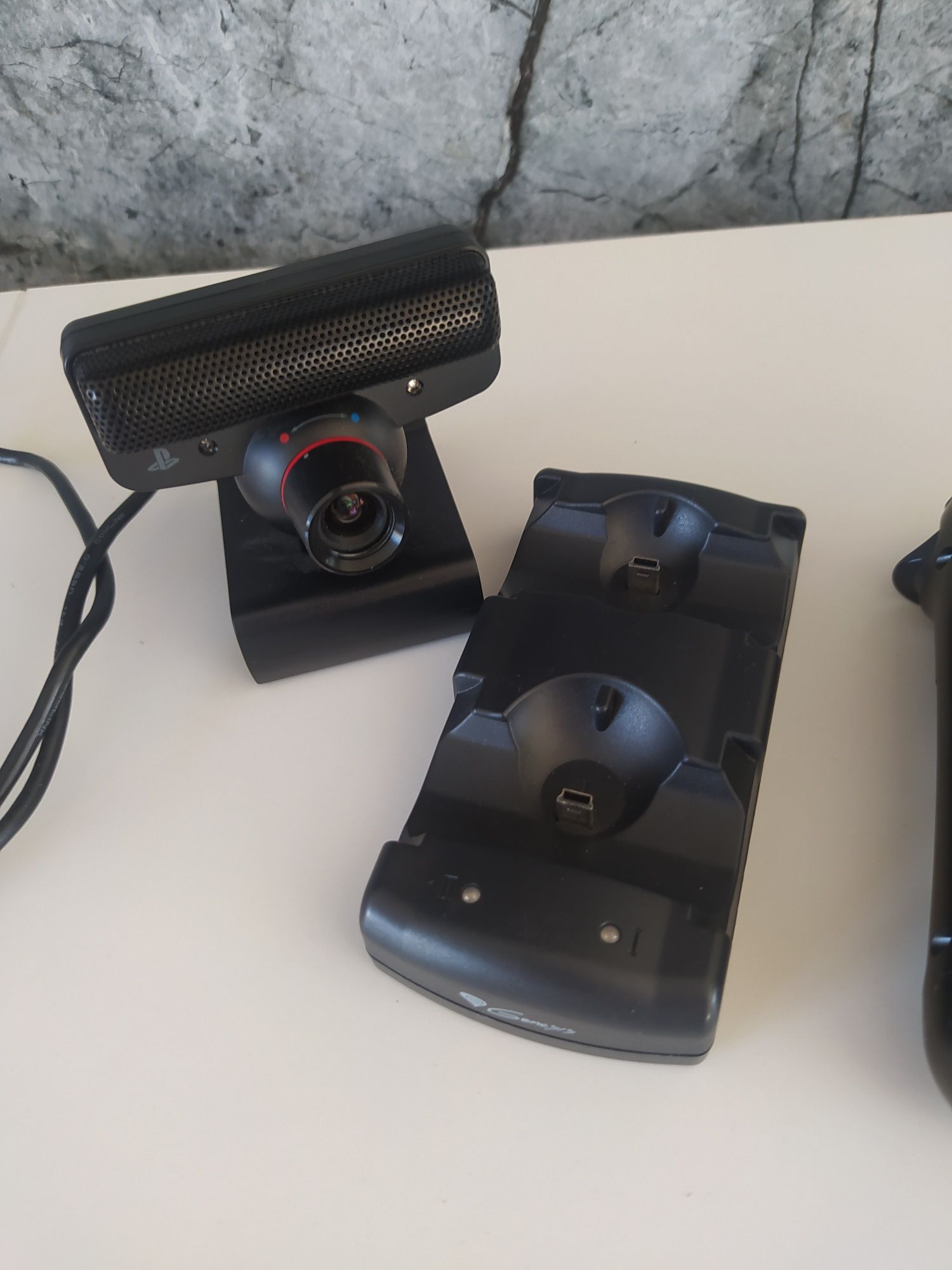 PS Move Navigation Pad kontroler + Kamera Ps3 + Stacja Ładująca