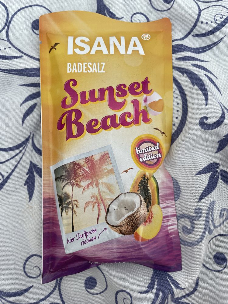 sól do kąpieli isana badesalz susnet beach limited edition 80 g