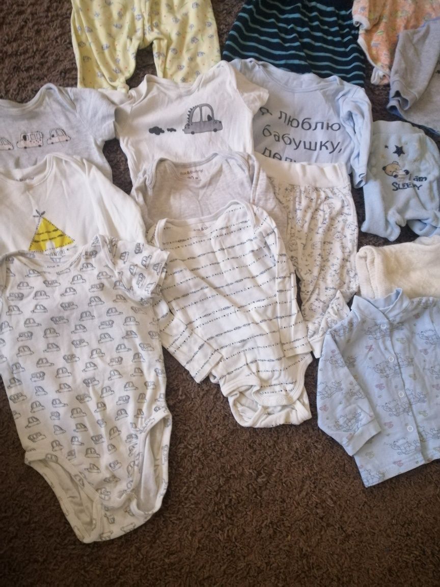 Набір дитячого одягу, розмір 68-74, для немовлят боді, повзунки