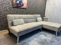 Sofa cama chaise longue cinza - Entrega gratis